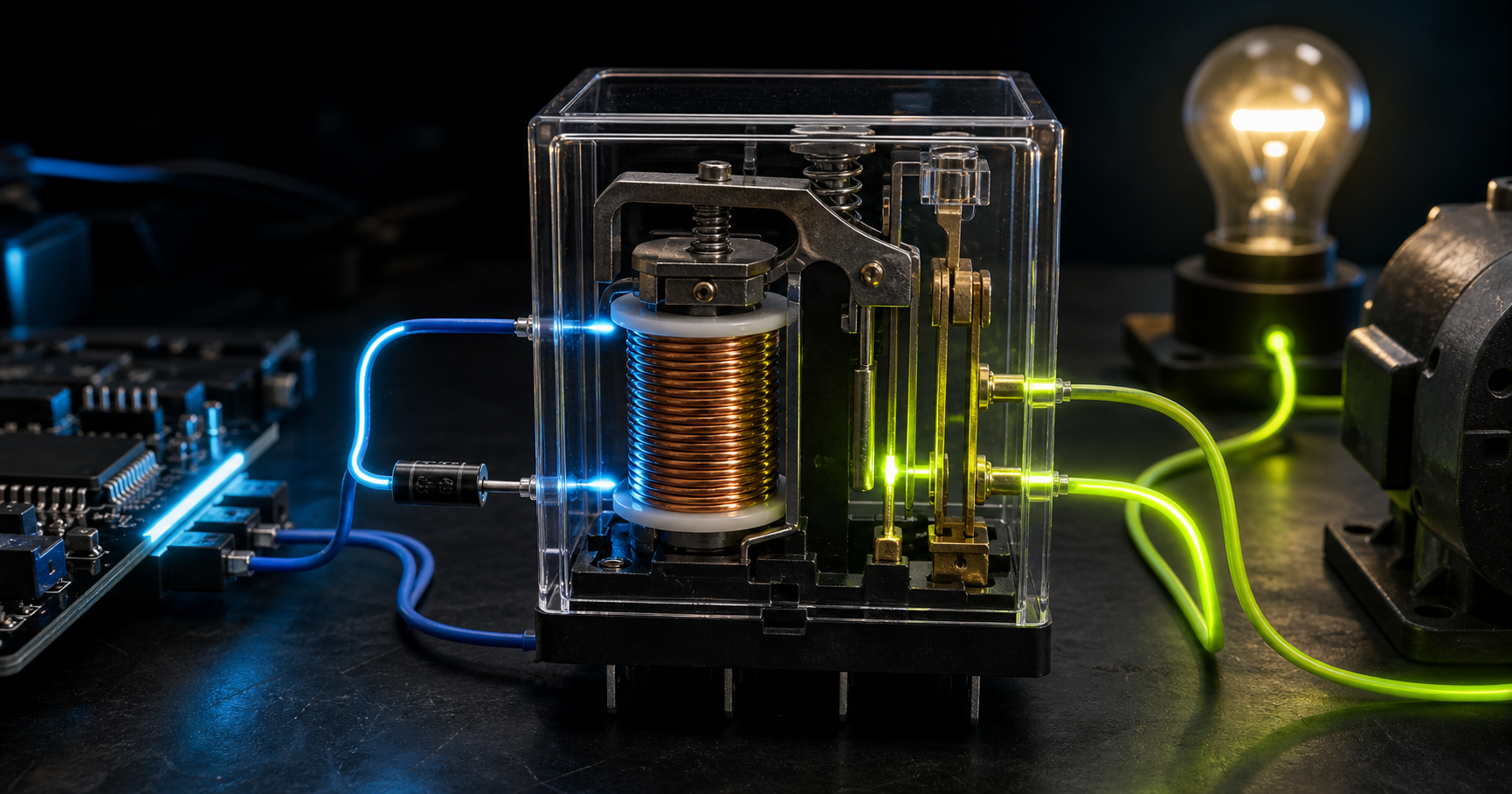 How Relays Work: Coils, Contacts, Flyback Diodes and Arduino Switching